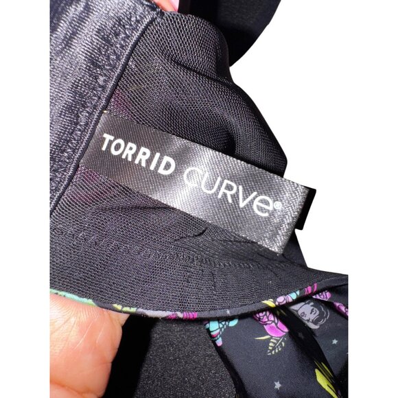 Torrid Curve Mermaid & Anchor Print Bra Size 40DD Sexy Pinup Tattoo Punk Rock Li - Picture 5 of 8